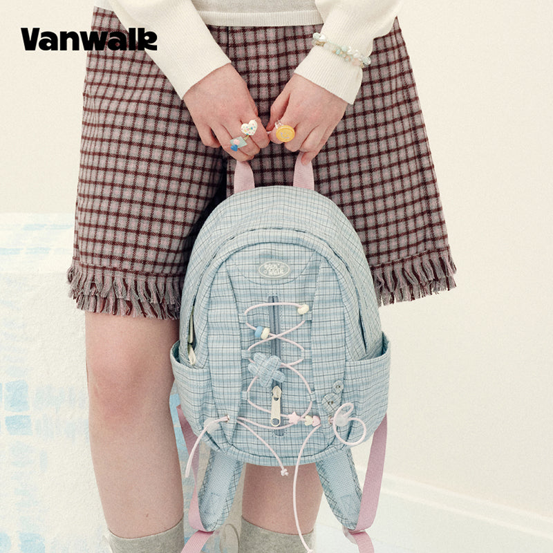 Vanwalk Journal House Drawstring Cartoon Small Backpack
