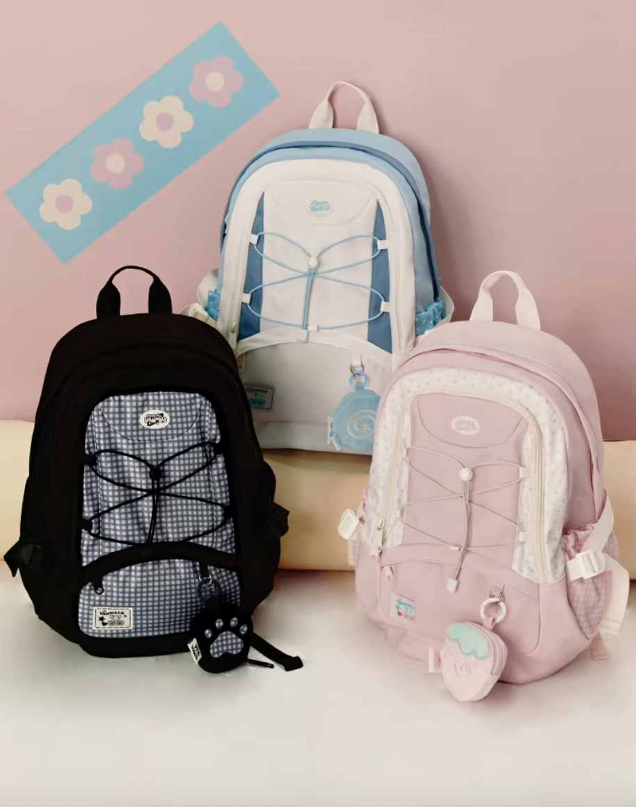 Vanwalk Journal House Drawstring Large Backpack | Bag | Three Fleas