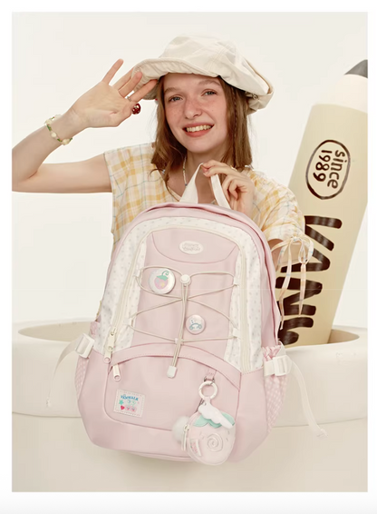 Vanwalk Journal House Drawstring Large Backpack | Bag | Three Fleas