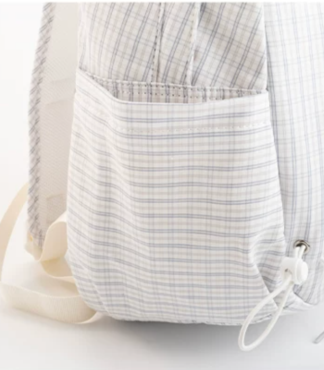Vanwalk Journal House Drawstring Plaid Backpack