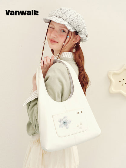Vanwalk Journal House Dual-Side Hobo Bag