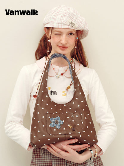 Vanwalk Journal House Dual-Side Hobo Bag
