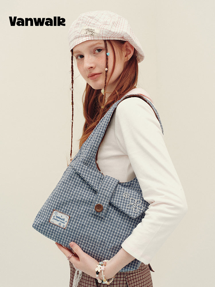 Vanwalk Journal House Dual-Side Hobo Bag
