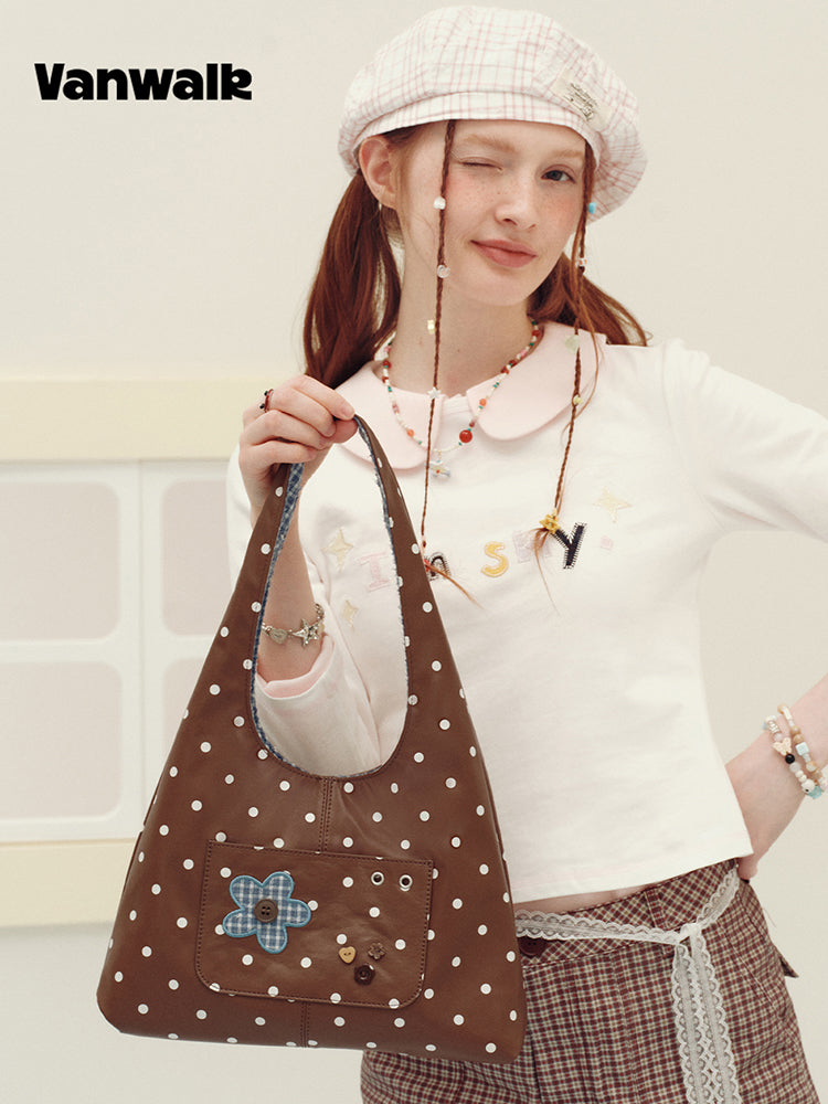 Vanwalk Journal House Dual-Side Hobo Bag