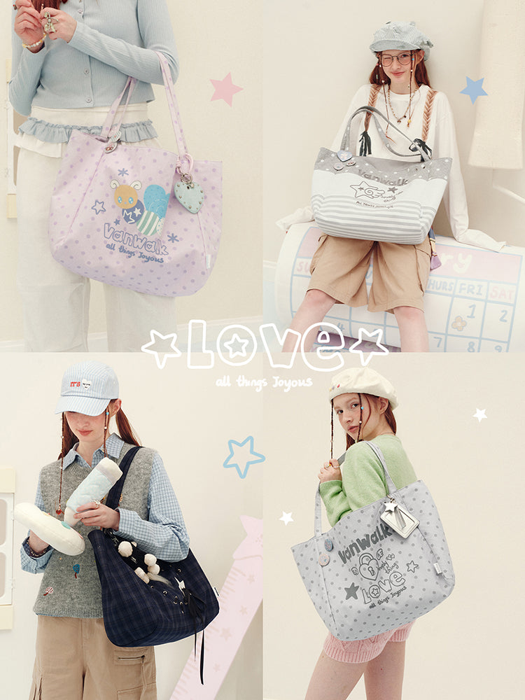 Vanwalk Journal House Large Tote Shopping Bag | Bag | Three Fleas