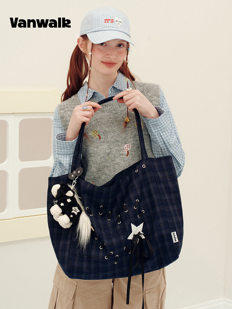 Vanwalk Journal House Large Tote Shopping Bag | Bag | Three Fleas