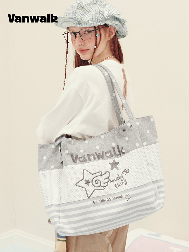 Vanwalk Journal House Large Tote Shopping Bag | Bag | Three Fleas