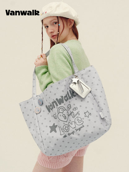 Vanwalk Journal House Large Tote Shopping Bag | Bag | Three Fleas