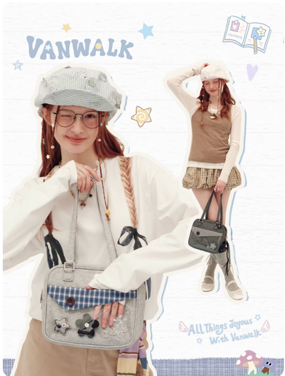 Vanwalk Journal House Plaid Decor Small Ita Bag | Bag | Three Fleas