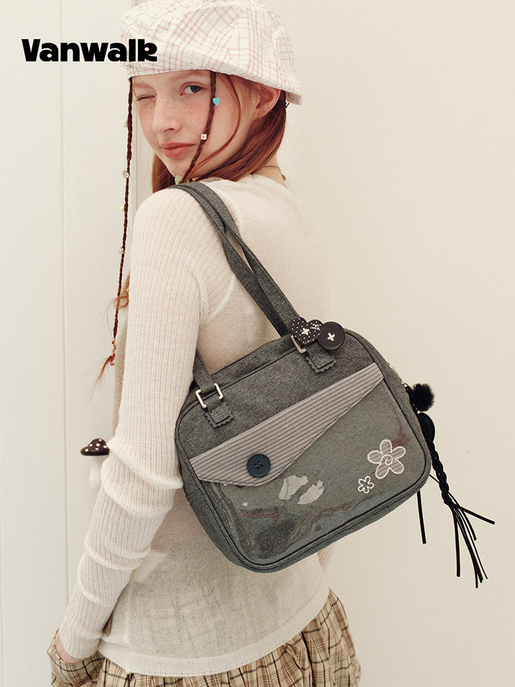 Vanwalk Journal House Plaid Decor Small Ita Bag | Bag | Three Fleas