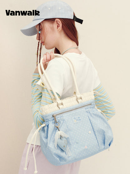 Vanwalk Journal House Polka Dots Shoulder Bag