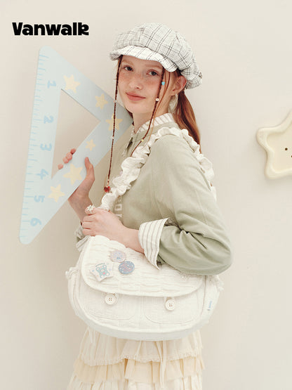 Vanwalk Journal House Ruched Cloud Crossbody Bag