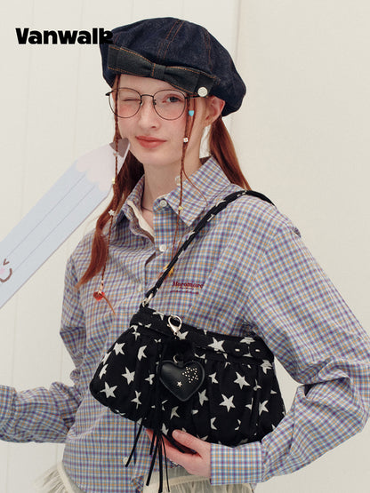Vanwalk Journal House Stars Cloud Shoulder Bag