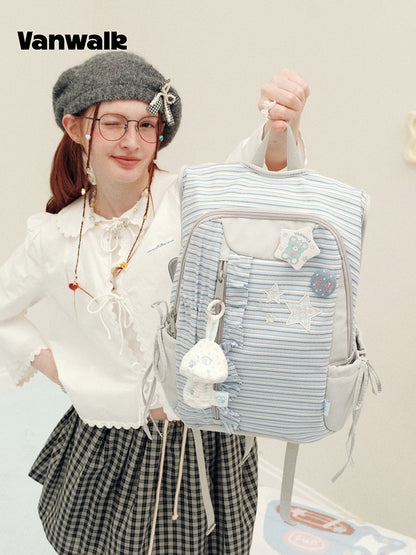 Vanwalk Journal House Stars Ruffles Backpack