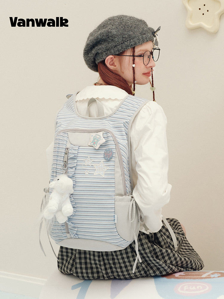 Vanwalk Journal House Stars Ruffles Backpack