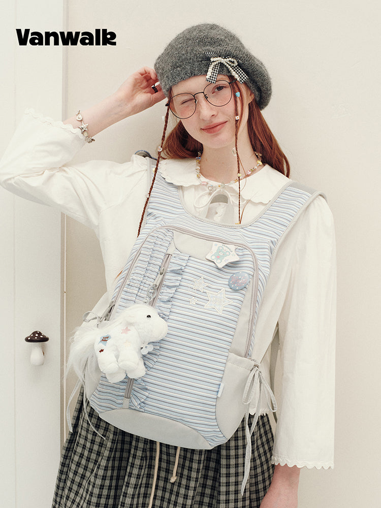 Vanwalk Journal House Stars Ruffles Backpack