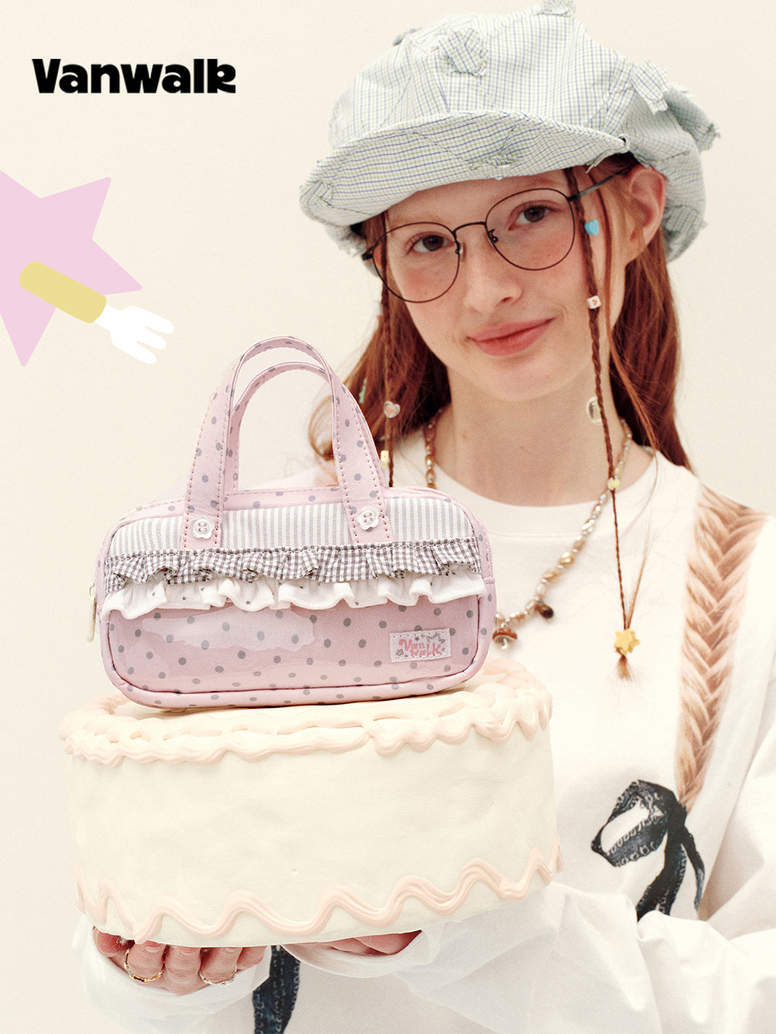 Vanwalk Journal House Sweet Lace Pencil Case