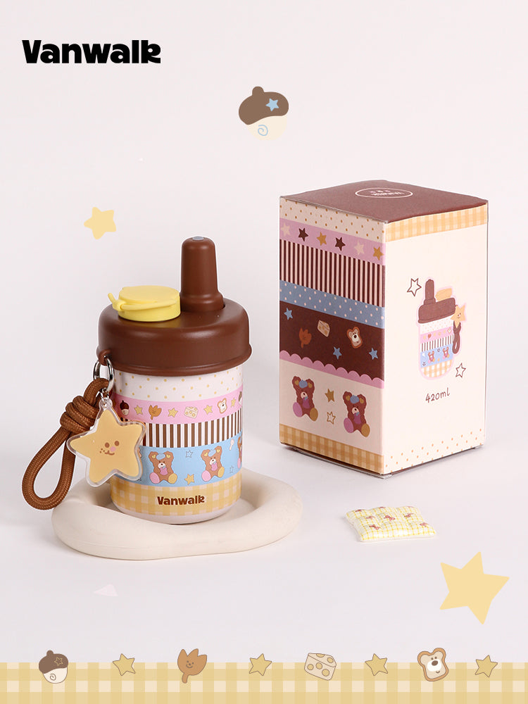 Vanwalk Lovely Note Stainless Steel Thermal Tea Bottle