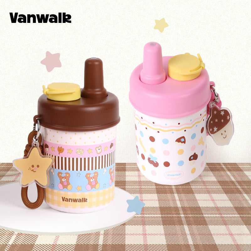 Vanwalk Lovely Note Stainless Steel Thermal Tea Bottle