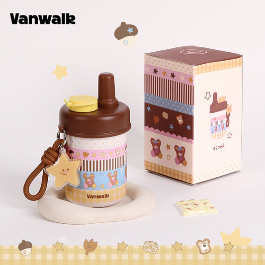 Vanwalk Lovely Note Stainless Steel Thermal Tea Bottle
