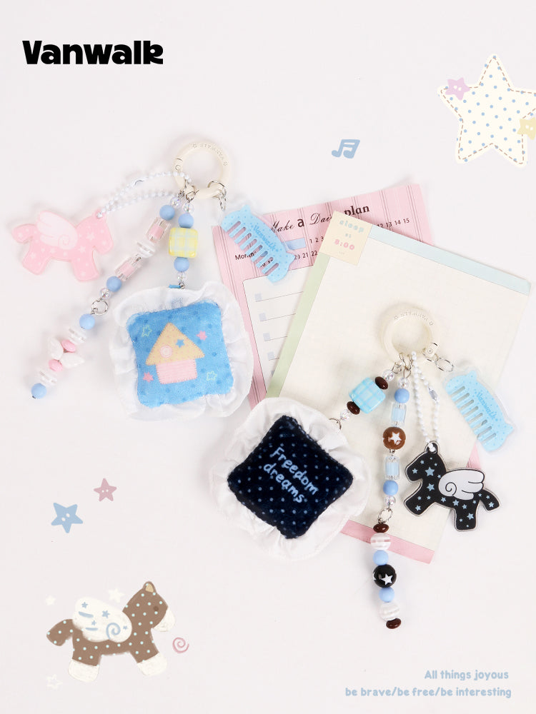 Vanwalk Lucky Pony Cute Keychain Bag Charm