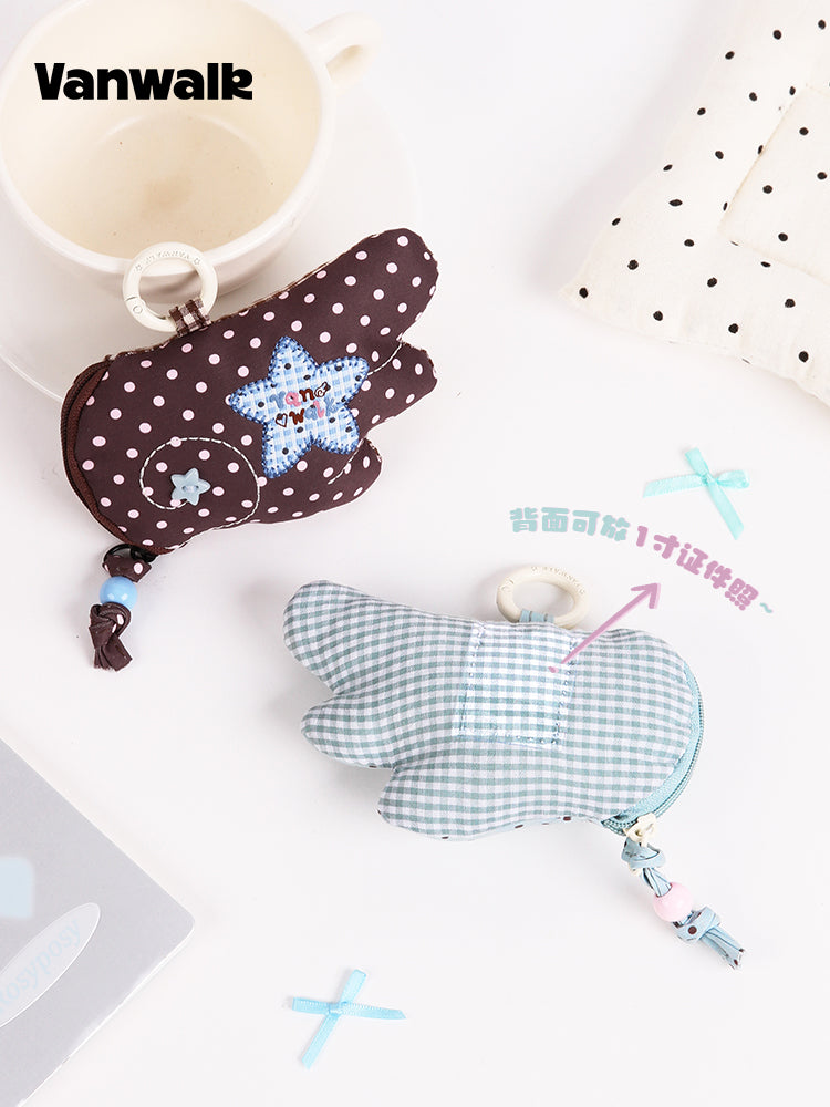 Vanwalk Lucky Pony Series Wing-Shaped Earbud Coin Pouch | Bag | Three Fleas