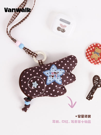 Vanwalk Lucky Pony Series Wing-Shaped Earbud Coin Pouch | Bag | Three Fleas