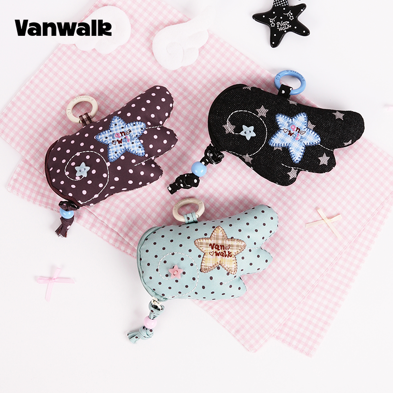 Vanwalk Lucky Pony Series Wing-Shaped Earbud Coin Pouch | Bag | Three Fleas