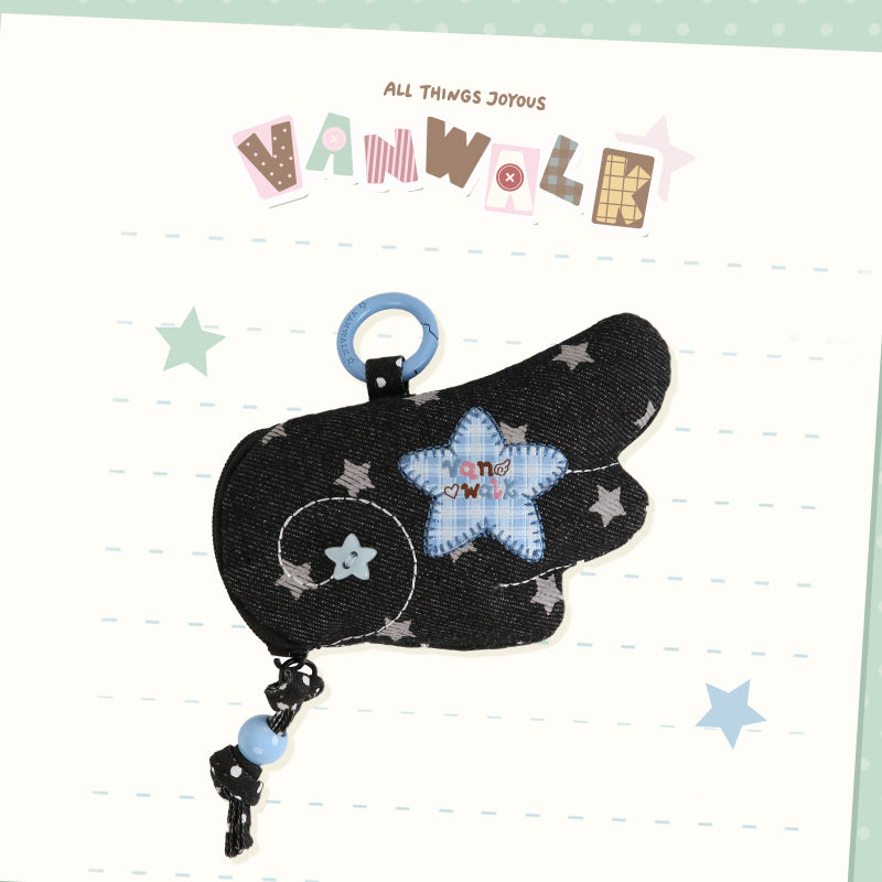 Vanwalk Lucky Pony Series Wing-Shaped Earbud Coin Pouch | Bag | Three Fleas