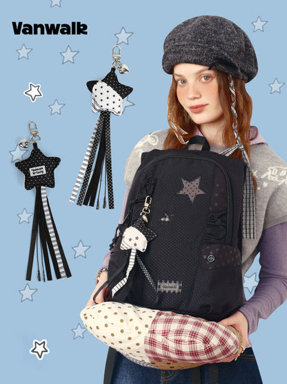 Vanwalk Lucky Pony Star Tassel Keychain Bag Charm | other accessories | Three Fleas