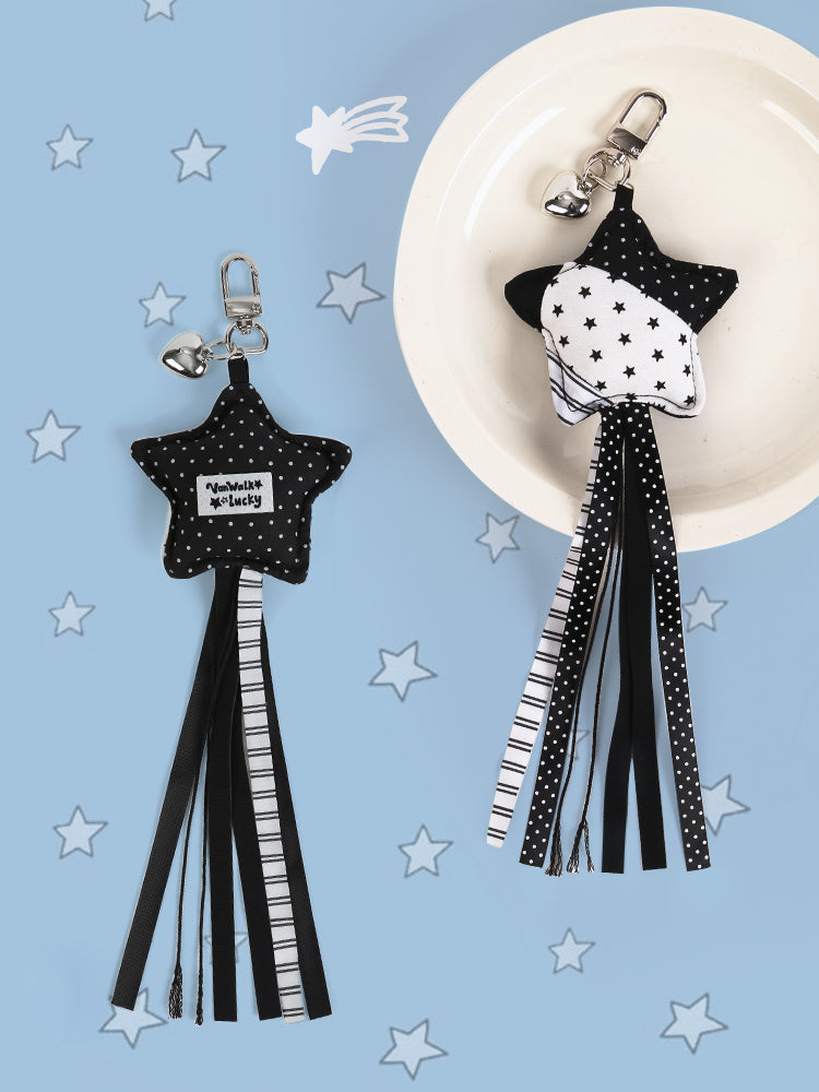 Vanwalk Lucky Pony Star Tassel Keychain Bag Charm | other accessories | Three Fleas