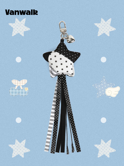 Vanwalk Lucky Pony Star Tassel Keychain Bag Charm | other accessories | Three Fleas