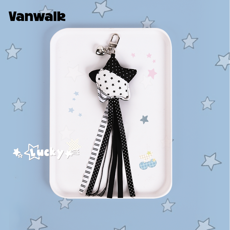Vanwalk Lucky Pony Star Tassel Keychain Bag Charm | other accessories | Three Fleas