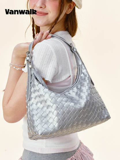 Vanwalk Minimal Woven Shoulder Bag
