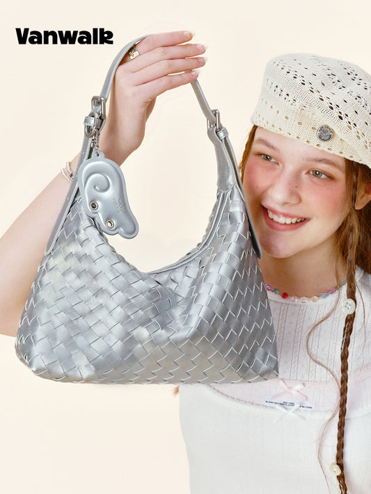Vanwalk Minimal Woven Shoulder Bag