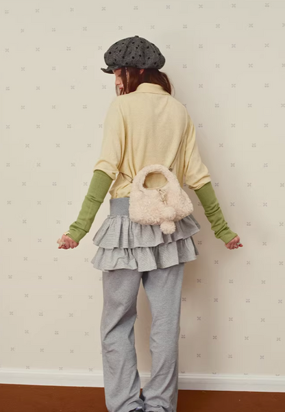 Vanwalk Mochi Series Plush Double-Face Crossbody Bag