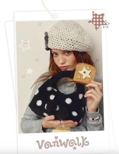 Vanwalk Mochi Series Plush Double-Face Crossbody Bag