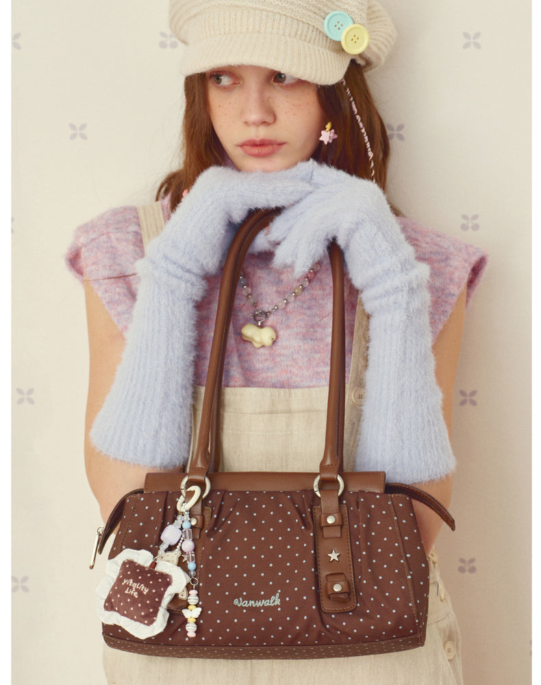 Vanwalk Mochi Series Polka Dot Shoulder Bag | Bag | Three Fleas