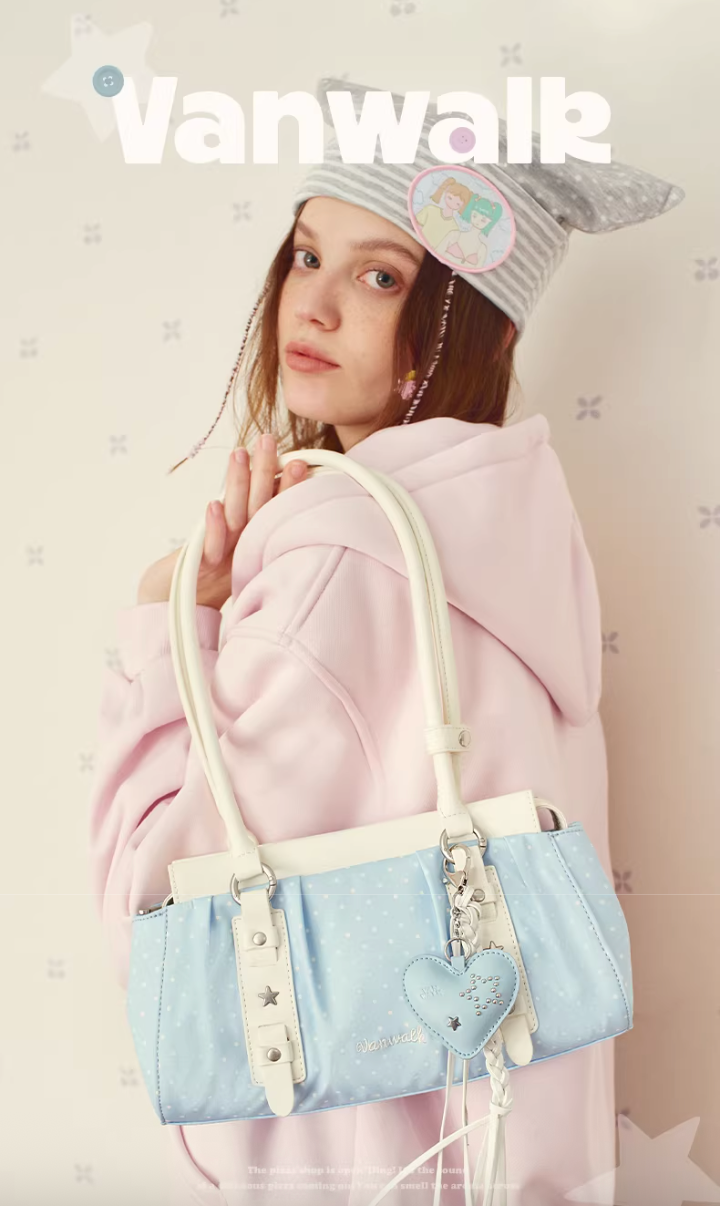 Vanwalk Mochi Series Polka Dot Shoulder Bag | Bag | Three Fleas