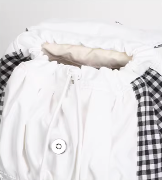 Vanwalk Mochi Series Star Patch Drawstring Ruched Backpack