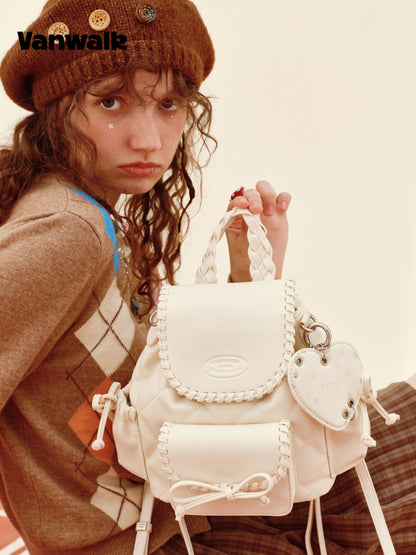 Vanwalk Pinecone Tribe Bowknot Mini Backpack