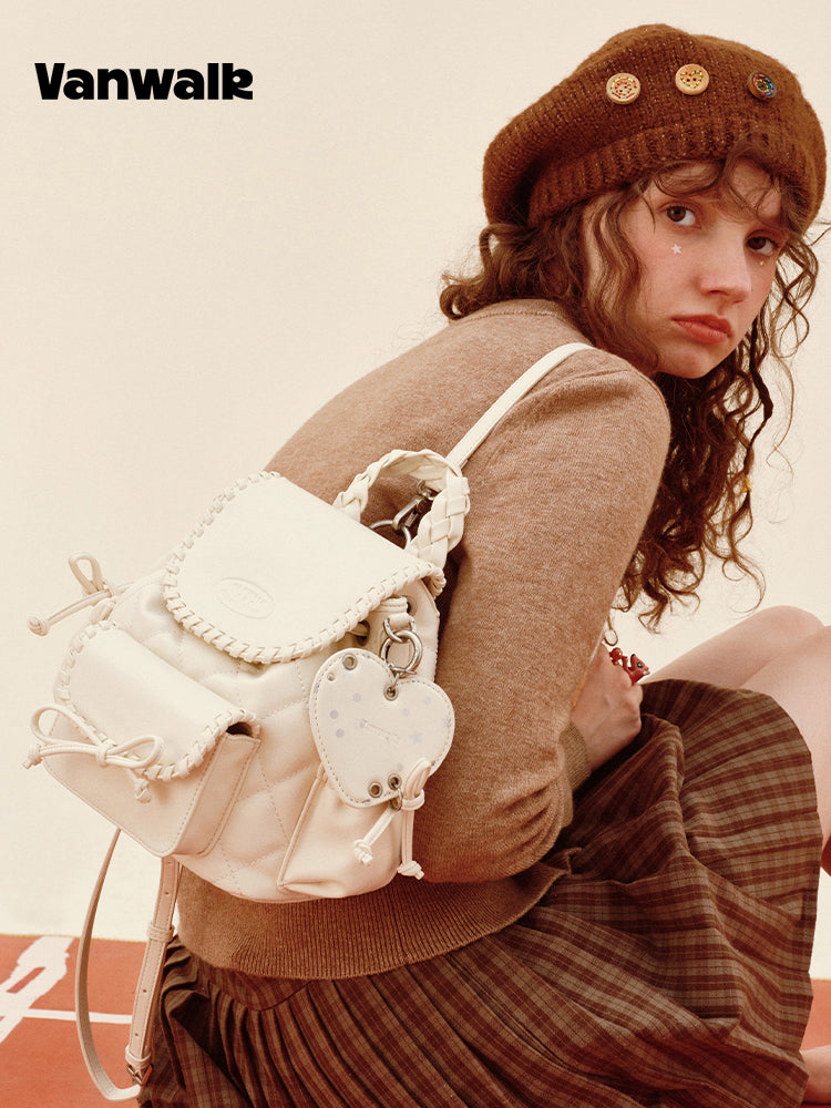 Vanwalk Pinecone Tribe Bowknot Mini Backpack