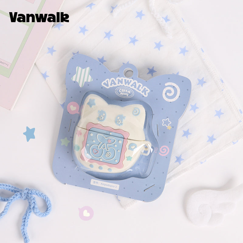 Vanwalk Pinecone Tribe Cute Cat Airpods Case