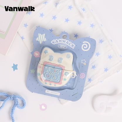Vanwalk Pinecone Tribe Cute Cat Airpods Case