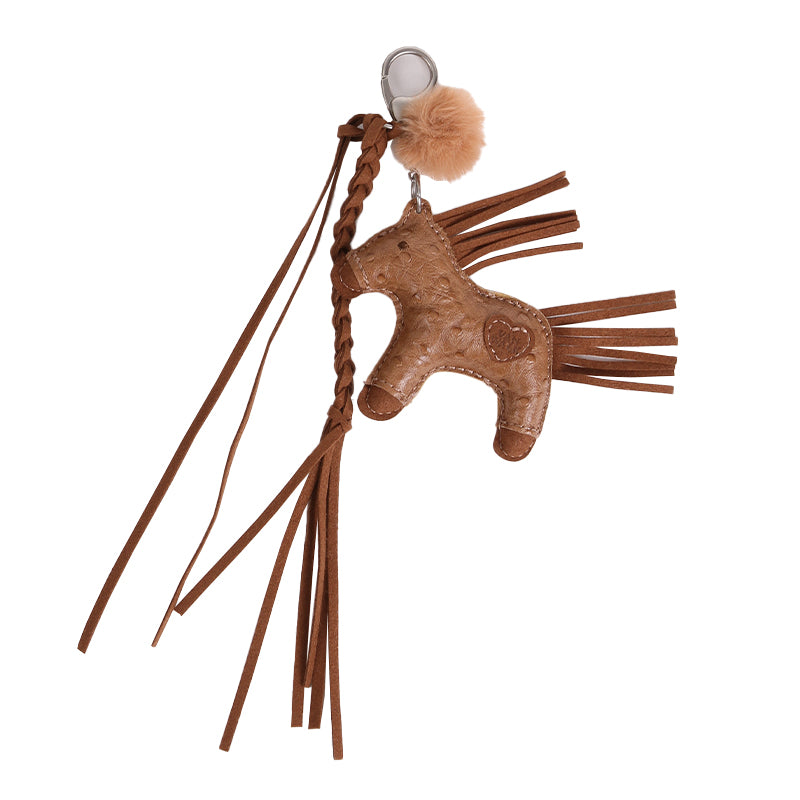 Vanwalk Pinecone Tribe Lucky Pony Keychain Bag Charm