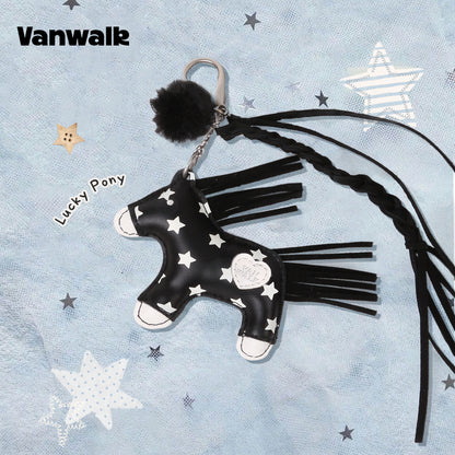 Vanwalk Pinecone Tribe Lucky Pony Keychain Bag Charm