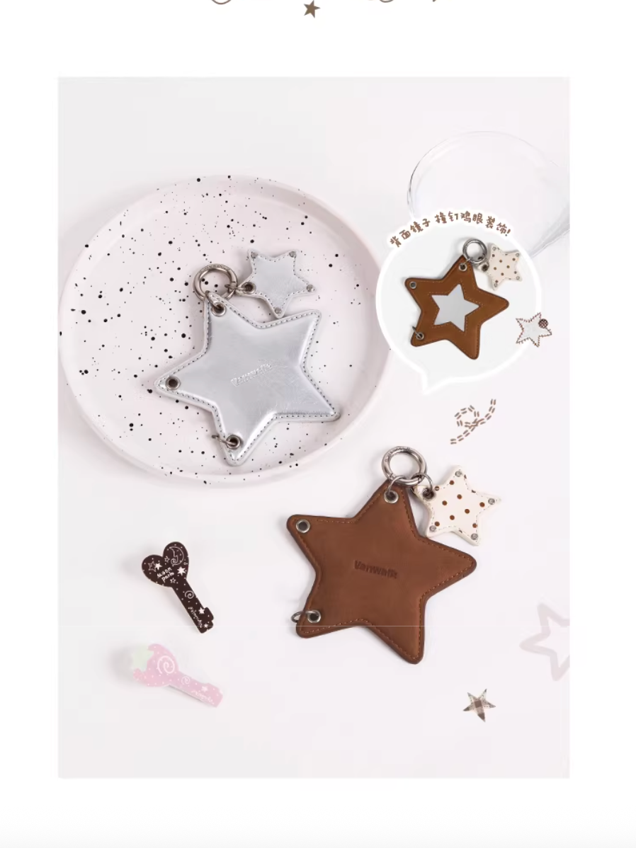 Vanwalk Pinecone Tribe Star Heart Keychain Bag Charm