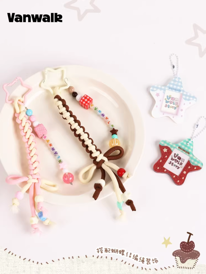 Vanwalk Pinecone Tribe Star Keychain Bag Charm