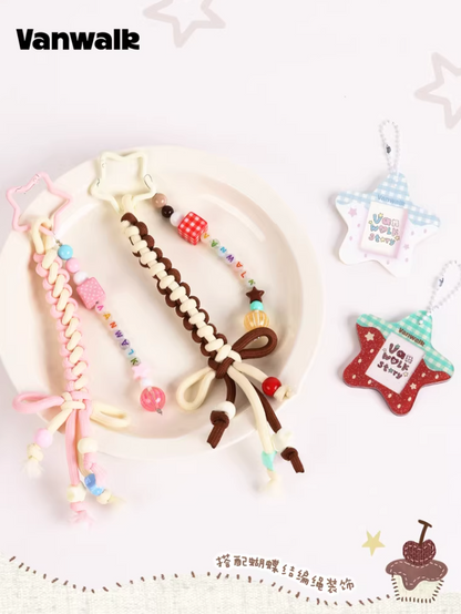 Vanwalk Pinecone Tribe Star Keychain Bag Charm