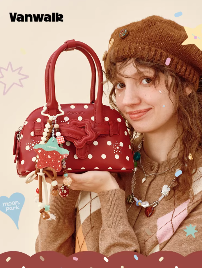 Vanwalk Pinecone Tribe Star Keychain Bag Charm